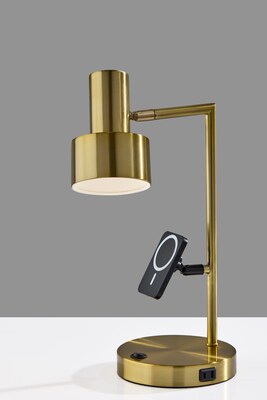 Adesso Rowe Supercharger Incandescent Desk, 19"H, Antique Brass (2606-21)