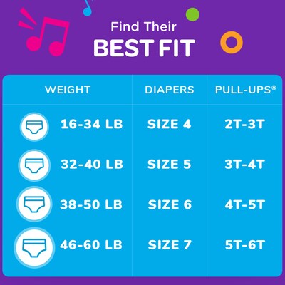 Pull-Ups Potty Training Pants, Boys 3T-4T, 84/Carton (45271)