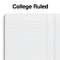 Staples Premium Composition Notebook, 7.5" x 9.75", College Ruled, 100 Sheets, Green (TR58345)