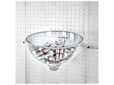Azar 6" x 12" Pegboard Bowl Display, Clear/Silver, Each (729912)