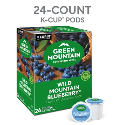Green Mountain Wild Mountain Blueberry Coffee Keurig® K-Cup® Pods, Light Roast, 24/Box (6783)