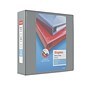 Staples® Heavy Duty 3" 3 Ring View Binder with D-Rings, Gray (ST56331-CC)