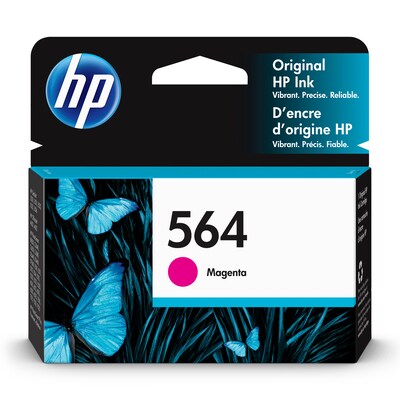 HP 564 Magenta Standard Yield Ink Cartridge, Prints Up to 300 Pages (CB319WN#140)