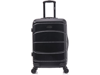 DUKAP SENSE Polycarbonate/ABS Medium Suitcase, Black (DKSEN00M-BLK)