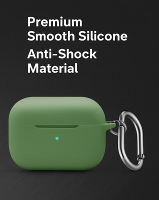 SaharaCase Venture Series Silicone Case Kit for AirPods Pro 3, Anti-Shock Material, Cactus Green (HP00212)