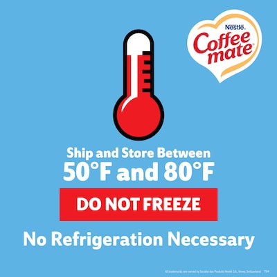 NESTLE COFFEE MATE Coffee Creamer Sugar-Free French Vanilla Flavor, Liquid Creamer Singles, 0.375 fl oz, 50 Count