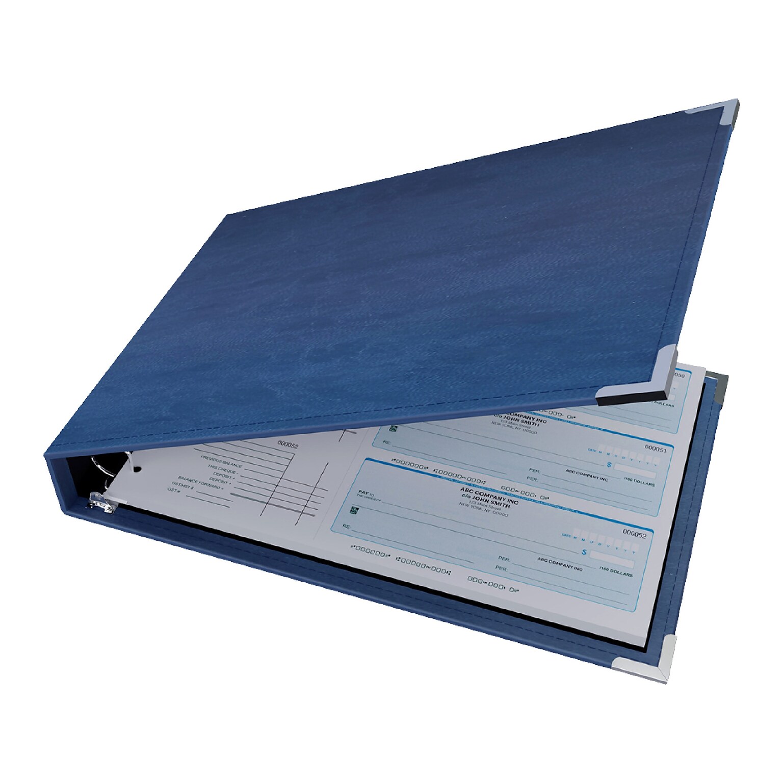 Davis Group 3-Up 1 7-Ring Special Application Binder, D-Ring, Navy Blue (3UPAM-72)