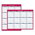 2024 AT-A-GLANCE 16 x 12 Yearly Wet-Erase Wall Calendar, Reversible, Red (PM330B-28-24)