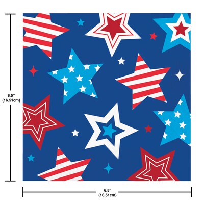 Creative Converting Patriotic Proud Paper Plates and Napkins Kit, Serves 16 (DTC9214E2G)