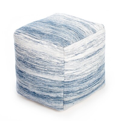 Anji Mountain Bar Harbor Fabric Square Pouf Ottoman (AMBPF035-1818)