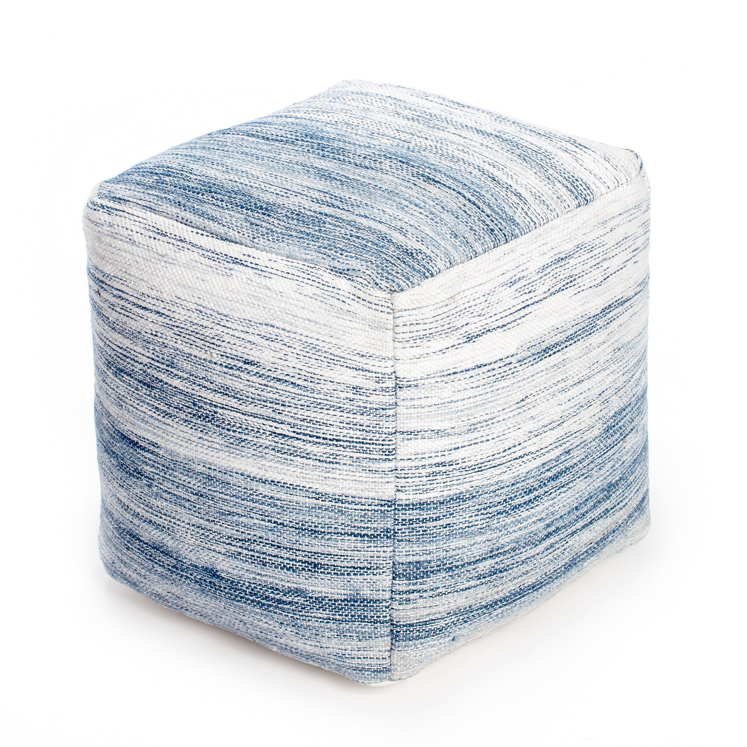 Anji Mountain Bar Harbor Fabric Square Pouf Ottoman (AMBPF035-1818)