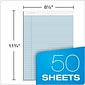 TOPS Prism+ Notepads, 8.5" x 11.75", Wide, Blue, 50 Sheets/Pad, 12 Pads/Pack (TOP63120)