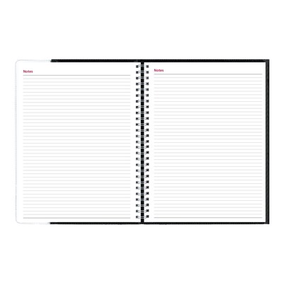 2027 Brownline Pre-Vu 11" x 8.5" Weekly Appointment Book, Black (CB925.BLK-27)