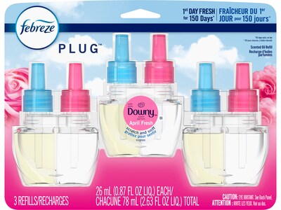 Febreze Plug Air Freshener Scented Oils Refill, Gain Original 1 Each -  (Pack of 3)