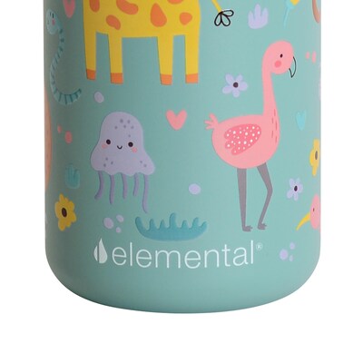 Elemental Core Pop Stainless Steel Double Wall Insulated Water Bottle, 18 oz., Safari (EBC18SF22P)