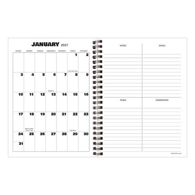 2027 TF Publishing Nascar 6.5 x 8  Weekly & Monthly Standard Planner, Paperboard Cover, Multicolored (27-9228)
