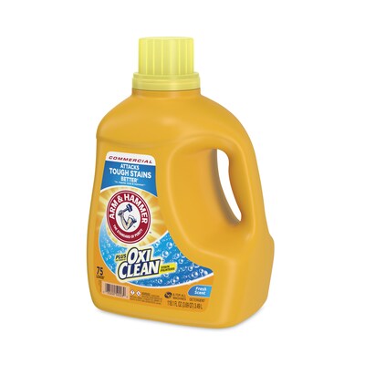 Arm & Hammer™ OxiClean Concentrated Liquid Laundry Detergent, Fresh, 118.1 oz Bottle, 4/Carton