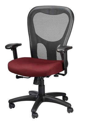 Tempur-Pedic Ergonomic Fabric/Mesh Swivel Task Chair, Burgundy/Black (TP9000-C-BURG)