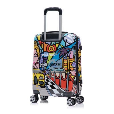 InUSA 20" Hardside Hollywood Suitcase, 4-Wheeled Spinner, TSA Checkpoint Friendly, Hollywood (IUAPC00S-HOL)