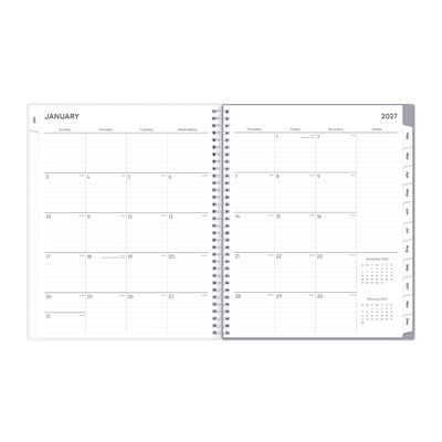 2027 Blue Sky Rue Du Flore 8.5" x 11" Calendar Year Monthly Planner, Plastic Cover (101602-27)