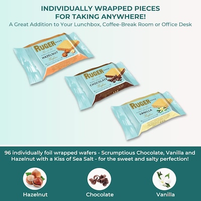 Ruger XOXO Assorted Bite Size Wafers, 96/Pack (RUG00378)