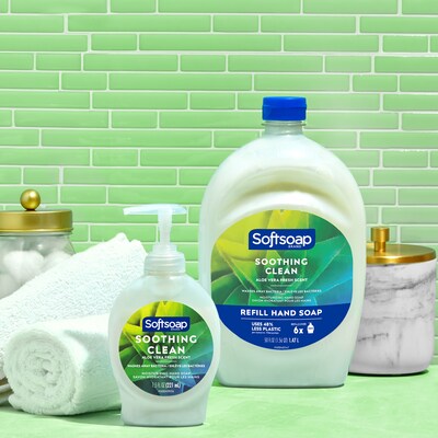 Softsoap Liquid Hand Soap, Soothing Clean Scent, 7.5 Fl. Oz., 6/Carton (US04968A/12601)