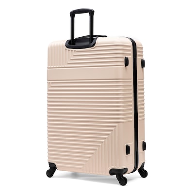 InUSA Resilience 33.6" Hardside Suitcase, 4-Wheeled Spinner, TSA Checkpoint Friendly, Sand (IURES00XL-SAN)