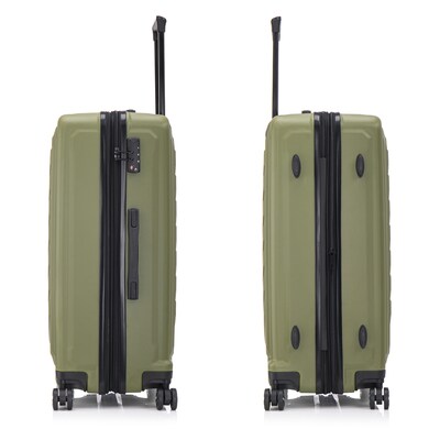 US Army FOX PRO 3-Piece Hardside Spinner Carry-On Luggage Set, TSA Checkpoint Friendly, OLIVE DRAB (USLFPROSML-GRN)