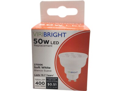 Viribright 4.2-Watt Soft White LED Floodlight Bulb, 6/Box (752047-6)