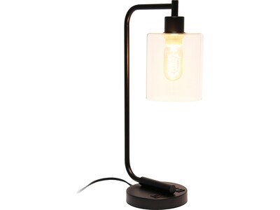 Lalia Home Studio Loft Incandescent Desk Lamp, 18.8", Matte Black (LHD-2002-BK)