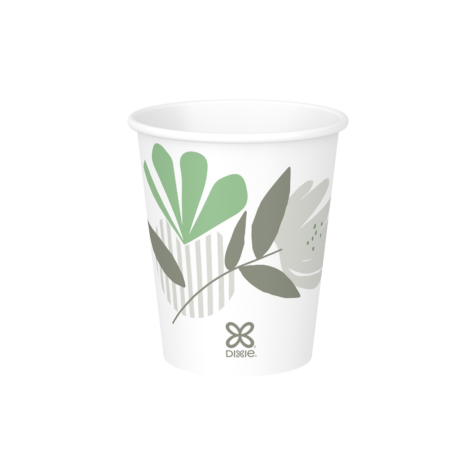 Dixie Pathways Paper Hot Cups, 10 oz., White, 50/Pack (2340PATH)