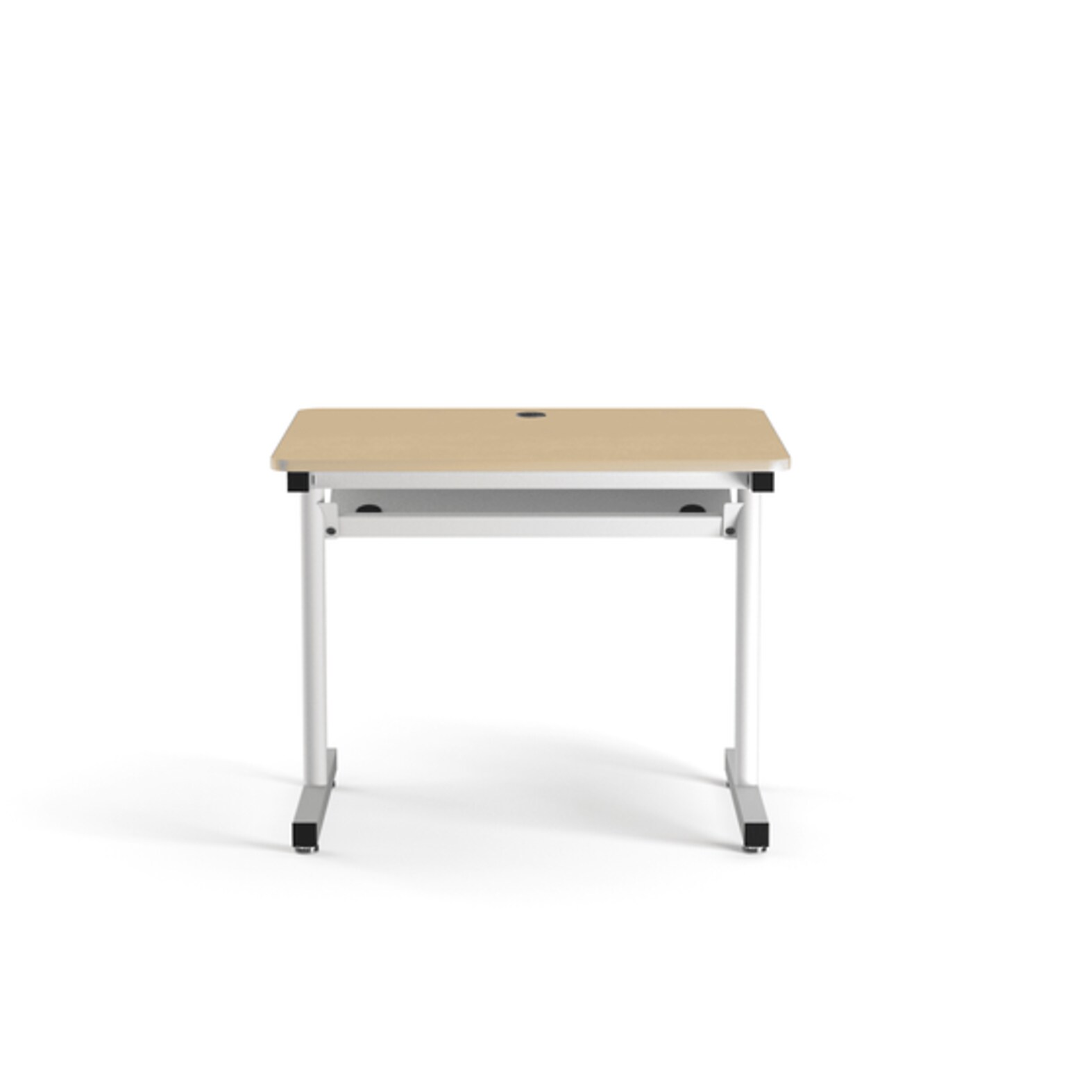 VersaDesk 36W Basic Computer Table, Maple/White (BCT3630-WM)