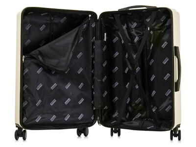 InUSA Drip 28" Hardside Suitcase, 4-Wheeled Spinner, TSA Checkpoint Friendly, Sand (IUDRI00L-SAN)