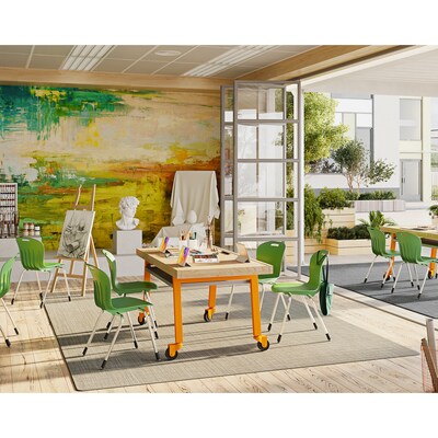 Joy Carpets Water Mill Vinyl 43 x 6 Machine Woven Rug, Ridgeline (2170X-02)