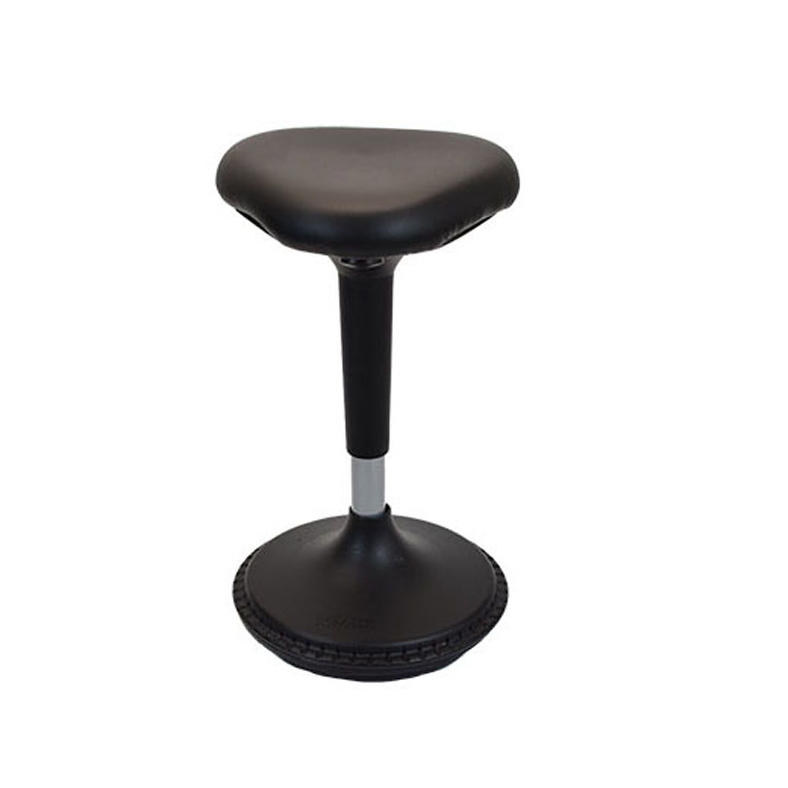 Uncaged Ergonomics Armless Wobble Active Sitting Balance Stool, Faux Leather, Black (WSL-B)