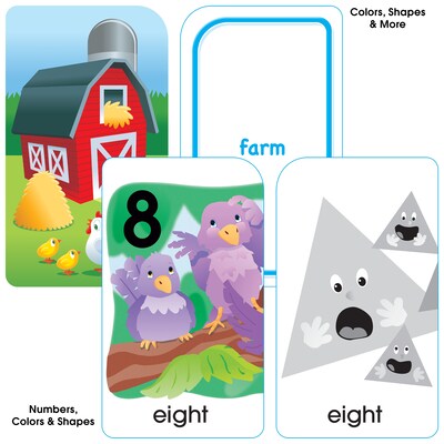 School Zone PreSchool Multi-Pack Flash Cards, 4/Pack (SZP04044)