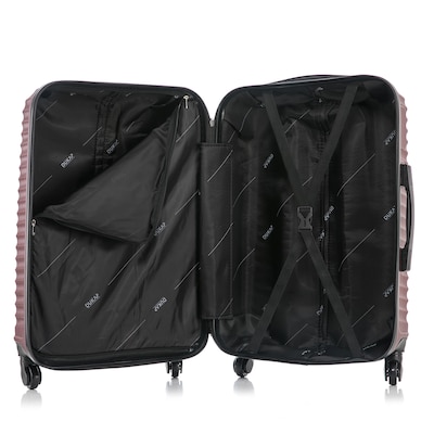 DUKAP Adly 28" Hardside Suitcase, 4-Wheeled Spinner, TSA Checkpoint Friendly, Wine (DKADL00L-WIN)