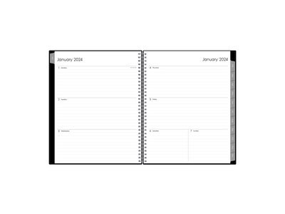 2024 Blue Sky Enterprise 8.5 x 11 Weekly & Monthly Planner, Black (111288-24)