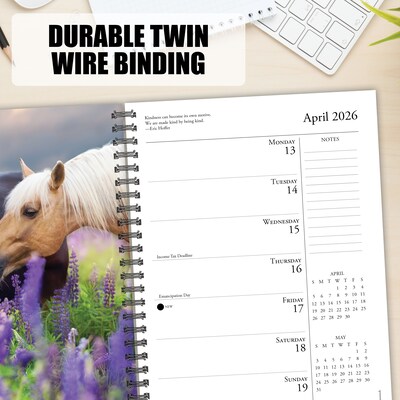 2026 Willow Creek What Horses Teach Us 6.5" x 8.5" Daily & Monthly Personal Organizer (54697)