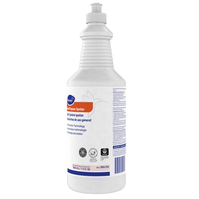 Diversey Carpet Spot & Stain Remover Liquid, Floral Fresh, 32 oz., 6/Carton (904192)