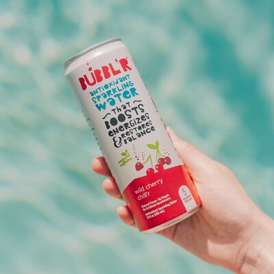 Bubbl'r Antioxidant Wild Cherry Chill'r Flavored Sparkling Water, 12 oz., 12 Cans/Pack (WIC39949)