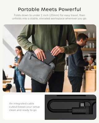 Satechi OntheGo Foldable Stand Hub, Space Black (ST-GOTGFC)