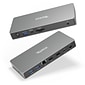 Plugable Dual Monitor USB4 Docking Station, 100W, Silver (UD-4VPD)