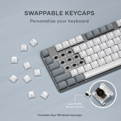 Satechi SM3 Slim Wireless  Mechanical Backlit Keyboard, USB-C, Light (ST-KSM3LT-EN)