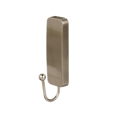 Command Medium Brushed Nickel Hooks, 2 Hooks/Pack (17034BN-2ES)