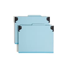 Smead FasTab® Hanging PSBD Classification File Folder w/SafeSHIELD® Fastener, 2 Dividers, 2/5-Cut +T