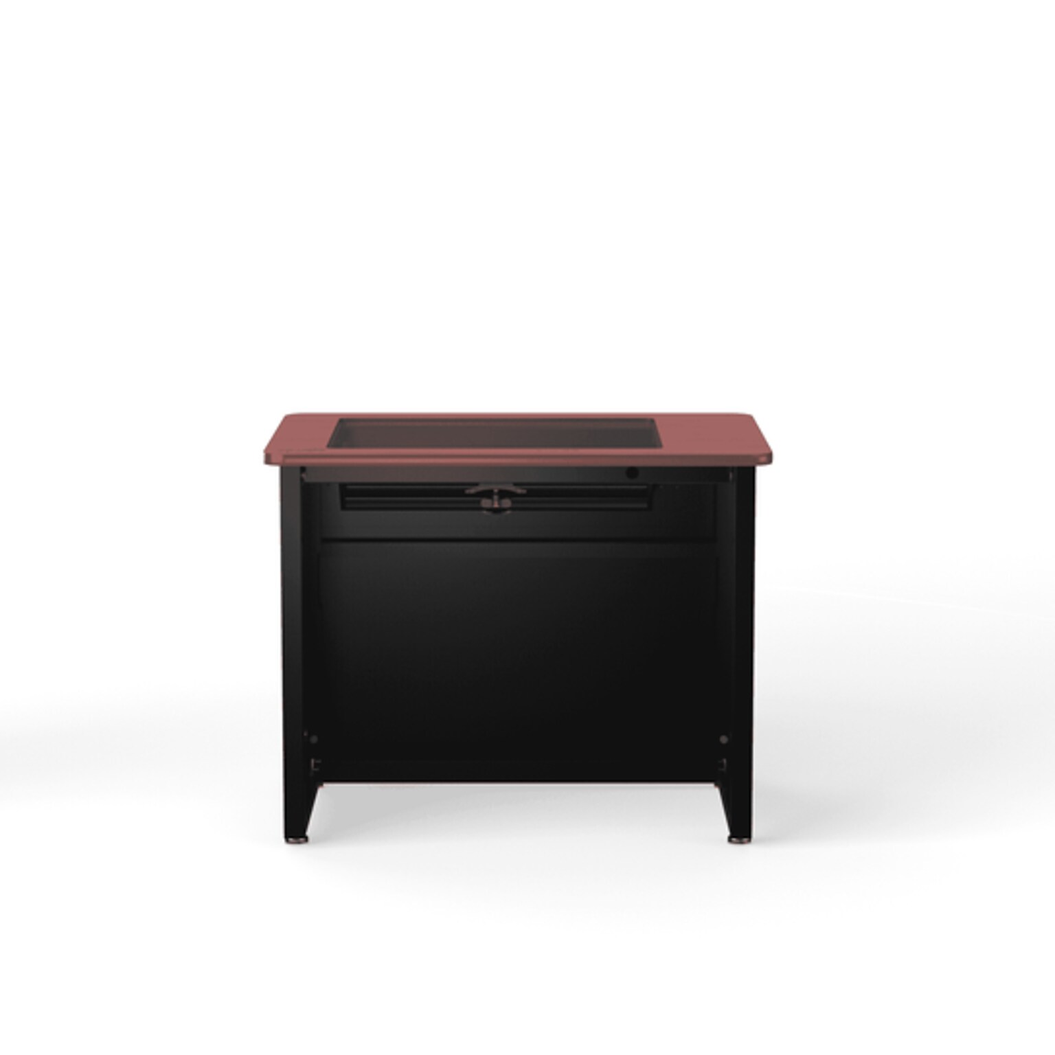VersaDesk 36W Downview Computer Desk, Cherry/Black (DV3624-BC)