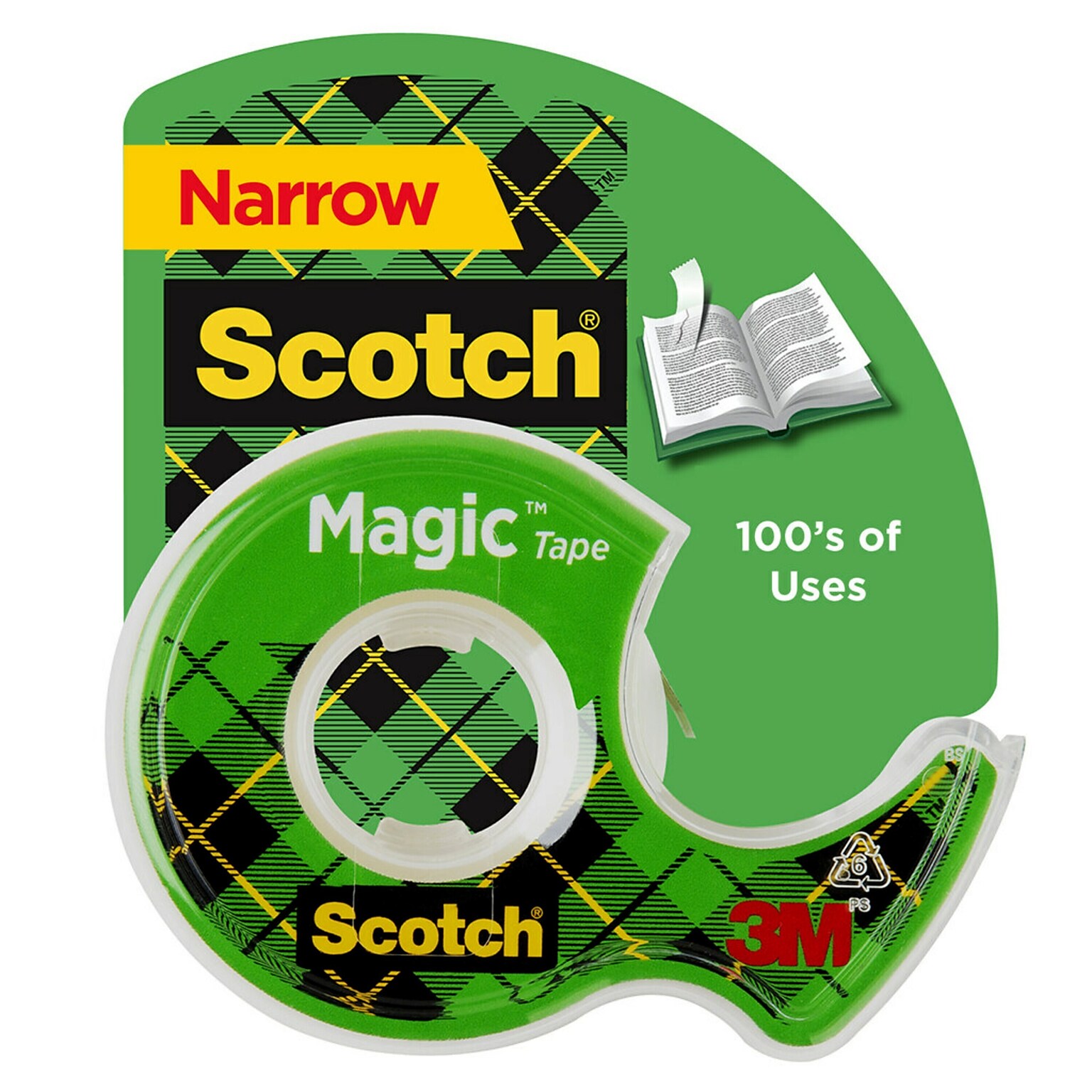 Scotch Magic Invisible Clear Tape Refill, 0.5 x 12.5 yds., 1 Core (104)