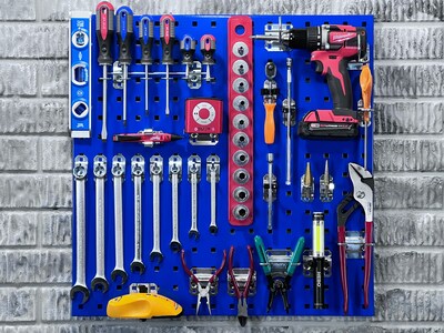 Triton Products LocBoard Pegboards with 46 pc. LocHook Assortment (LB1-BKit)