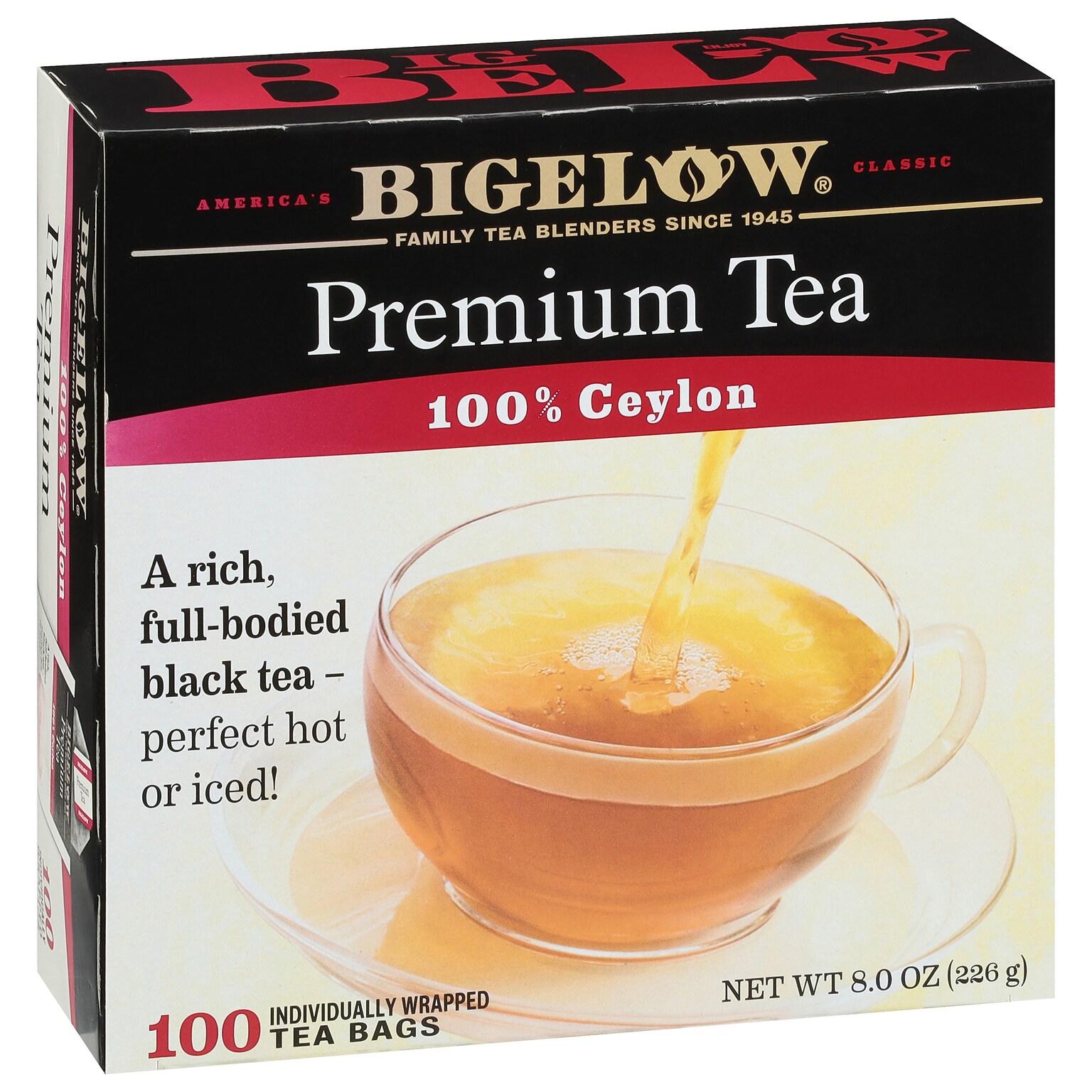Bigelow Premium Ceylon Tea Bags, 100/Box (00351)